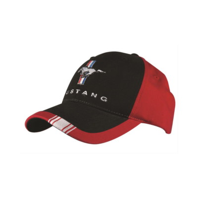 Mustang Cap – Rød & Sort