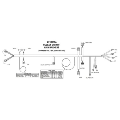 Holley EFI Universal MPFI Main Harness (558-104)