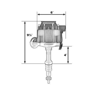 Proform Street/Strip HEI Distributor – Ford 221-302 Cui (66969BK)